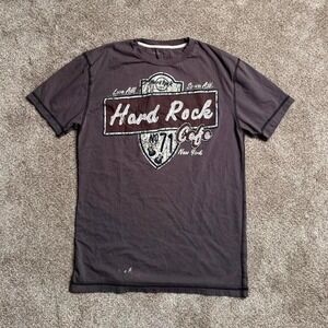 GREY HARD ROCK CAFE "OVERLOCK" GRAPHIC TEE